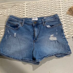 William Rast high rise denim shorts